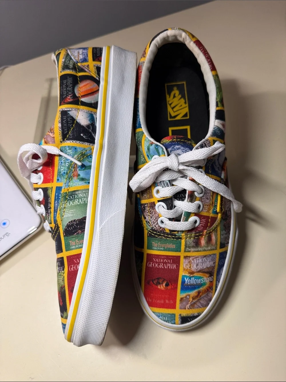 Vans Low-Top National Geographic Sneakers Size 8 Ladies Size 6.5 Men